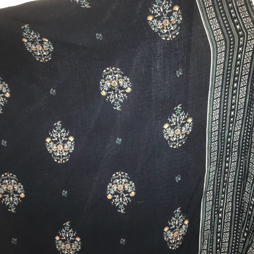Cute navy printed tunic/cardigan from forever 21! - Picture 6 of 6